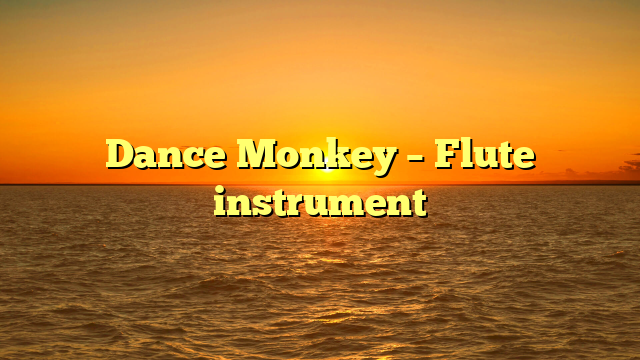 Dance Monkey – Flute instrument