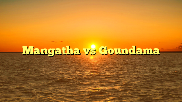 Mangatha vs Goundama