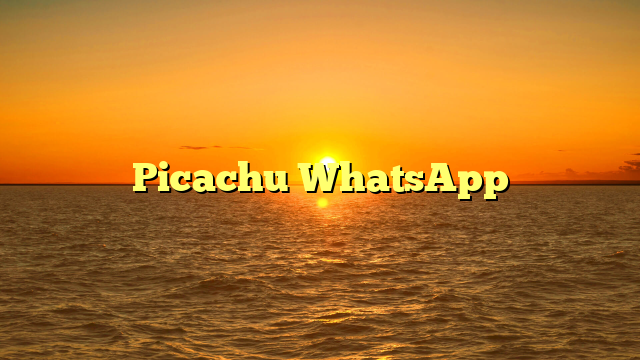Picachu WhatsApp