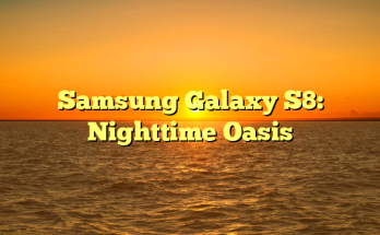 Samsung Galaxy S8: Nighttime Oasis