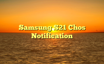 Samsung S21 Chos Notification