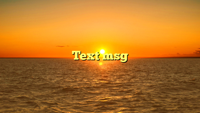 Text msg