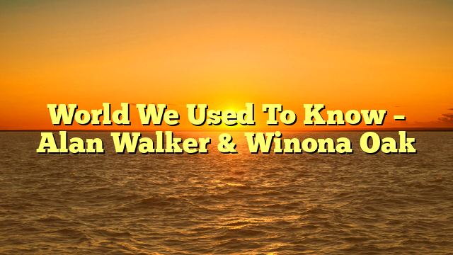 World We Used To Know – Alan Walker & Winona Oak