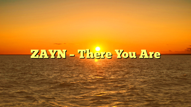ZAYN – There You Are