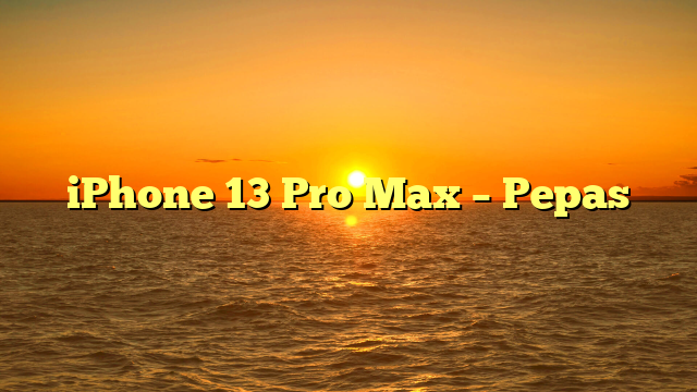 iPhone 13 Pro Max – Pepas