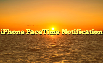 iPhone FaceTime Notification