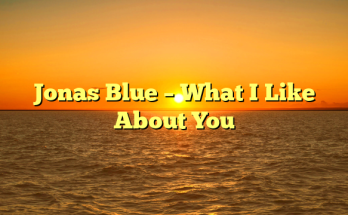 Jonas Blue – What I Like About You