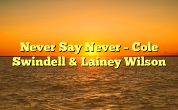 Never Say Never – Cole Swindell & Lainey Wilson