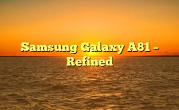 Samsung Galaxy A81 – Refined